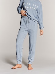 B By Ted Baker Waffle Crew Jumper Jogger Pyjamas Set - Image 3 of 13