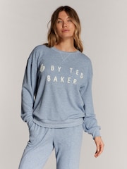 B By Ted Baker Waffle Crew Jumper Jogger Pyjamas Set - Image 4 of 13