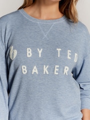 B By Ted Baker Waffle Crew Jumper Jogger Pyjamas Set - Image 5 of 13