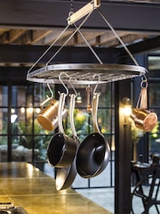Industrial Kitchen Grey Ceiling Pot Rack - Image 1 of 2