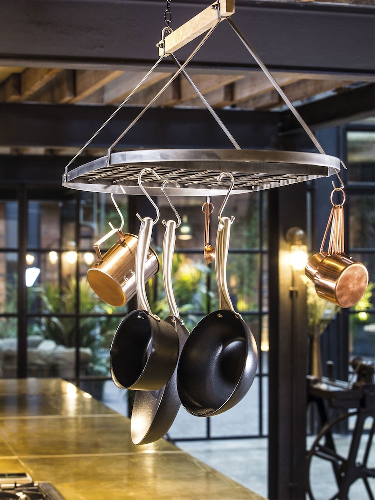 Industrial Kitchen Grey Ceiling Pot Rack - Image 1 of 2