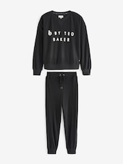 B By Ted Baker Waffle Crew Jumper Jogger Pyjamas Set - Image 6 of 9