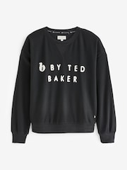 B By Ted Baker Waffle Crew Jumper Jogger Pyjamas Set - Image 7 of 9