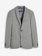 Grey Signature Empire Mills 100% Wool Birdseye Suit Jacket - Image 7 of 8