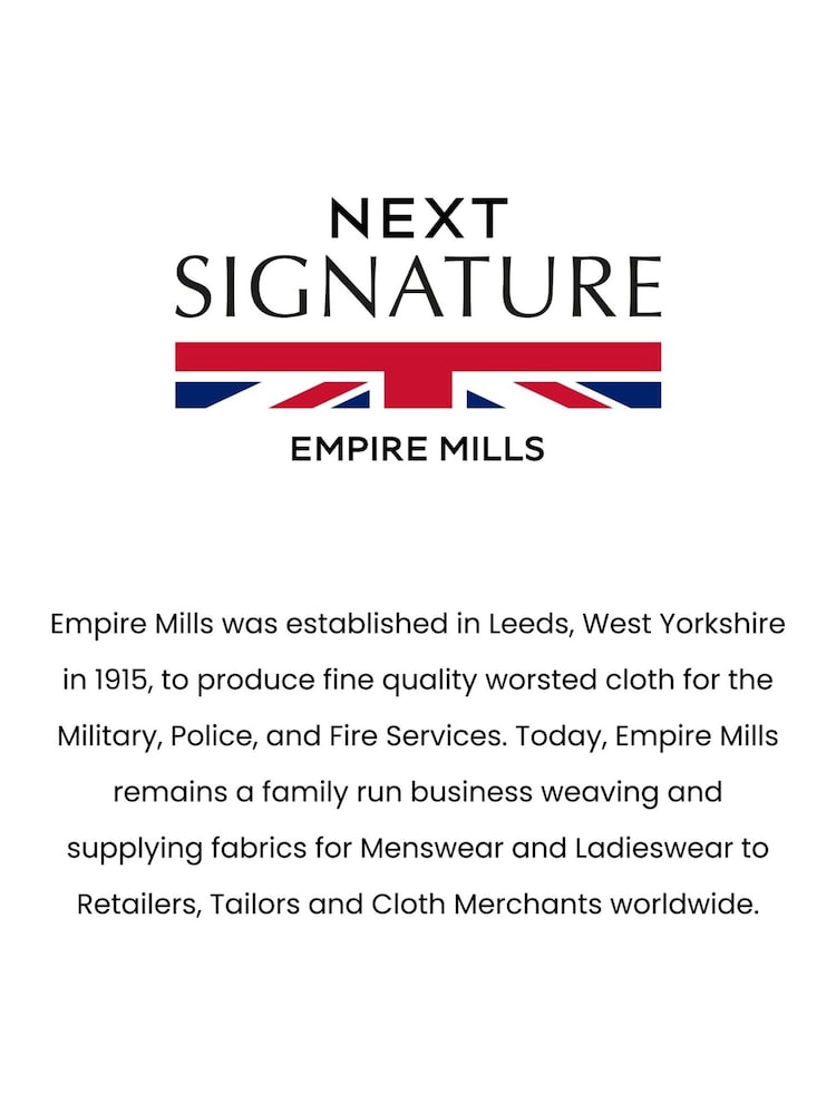 Grey Signature Empire Mills 100% Wool Birdseye Suit Jacket - Image 8 of 8