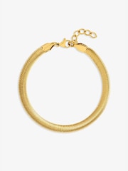 Jon Richard Gold Tone Snake Chain Stainless Steel Bracelet - Image 1 of 2