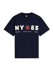 Tommy Jeans Blue Back Logo Relaxed Jersey T-Shirt - Image 5 of 5