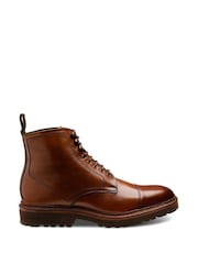 Loake Cedar Toe Cap Derby Brown Boots - Image 1 of 3