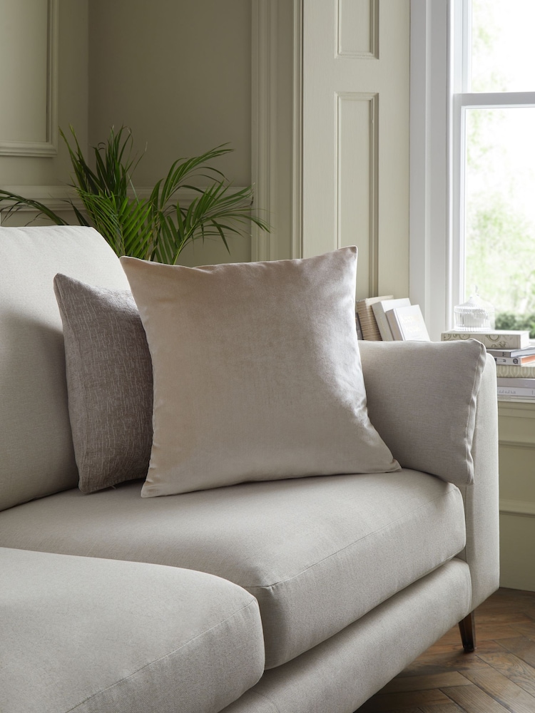 Champagne Gold Collection Luxe Large Standard Plush Velvet Cushion - Image 1 of 1