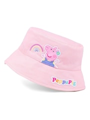 Vanilla Underground Pink/Yellow Kids Peppa Pig Reversible Bucket Hat - Image 3 of 6