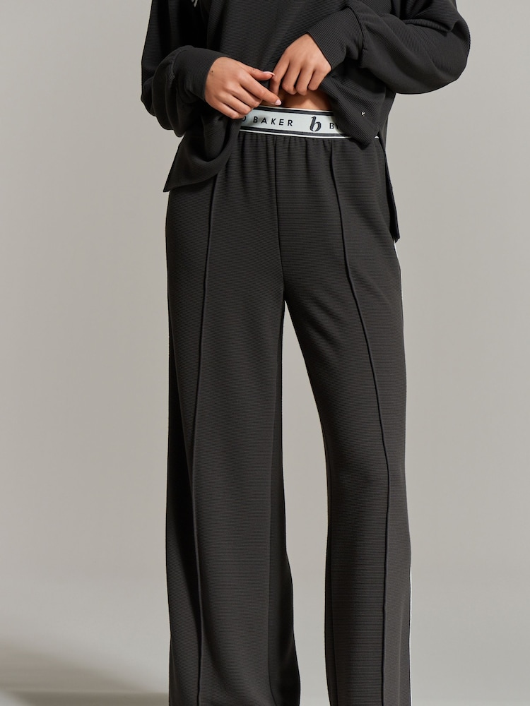 B by Ted Baker Ribbed Wide Leg Joggers - Image 1 of 7