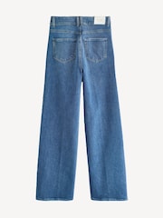 Paige Blue Sasha Distressed Wide Leg Cotton Jeans - Image 8 of 9