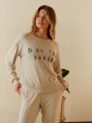B By Ted Baker Waffle Crew Jumper Jogger Pyjamas Set - Image 4 of 9