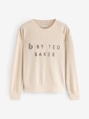 B By Ted Baker Waffle Crew Jumper Jogger Pyjamas Set - Image 7 of 9