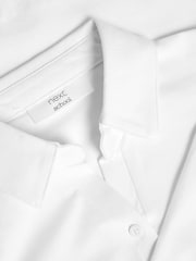 White Cotton Stretch 3/4 Sleeve School Jersey Blouses 2 Pack (3-16yrs) - Image 4 of 4