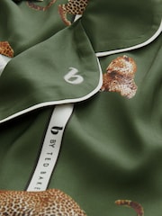 Grün - B by Ted Baker – Pyjama aus Satin mit Blumenmuster und Knopfleiste - Bild 10 von 11