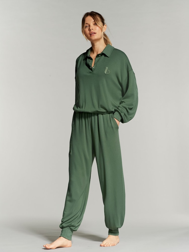 B by Ted Baker – Grünes Lounge-Rugby-Shirt - Bild 1 von 9 B by Ted Baker – Grünes Lounge-Rugby-Shirt - Bild 1 von 9