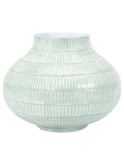 Gallery Home Green Large Pale Sage Napa Textured Vase - Image 4 of 4