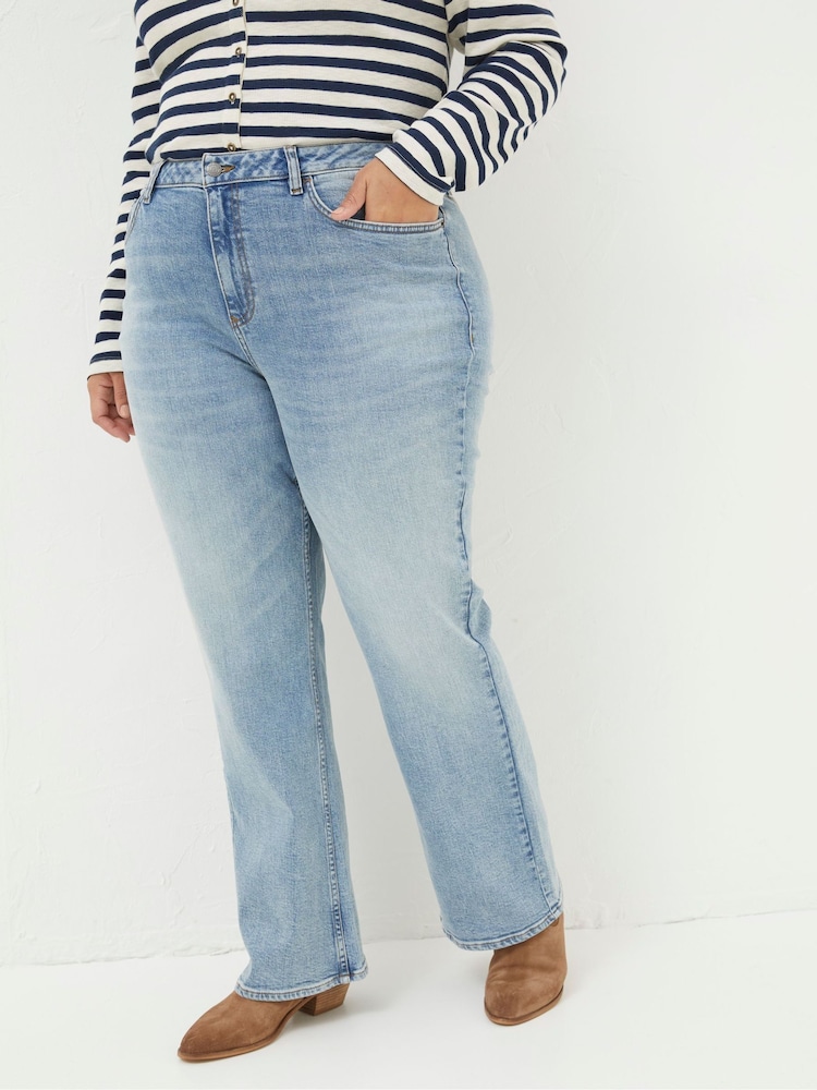 FatFace Blue Brooke Bootcut Jeans - Image 1 of 6 FatFace Blue Brooke Bootcut Jeans - Image 1 of 6