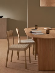 MADE.COM Set of 2 Natural Rhye Dining Chair - Image 2 of 4