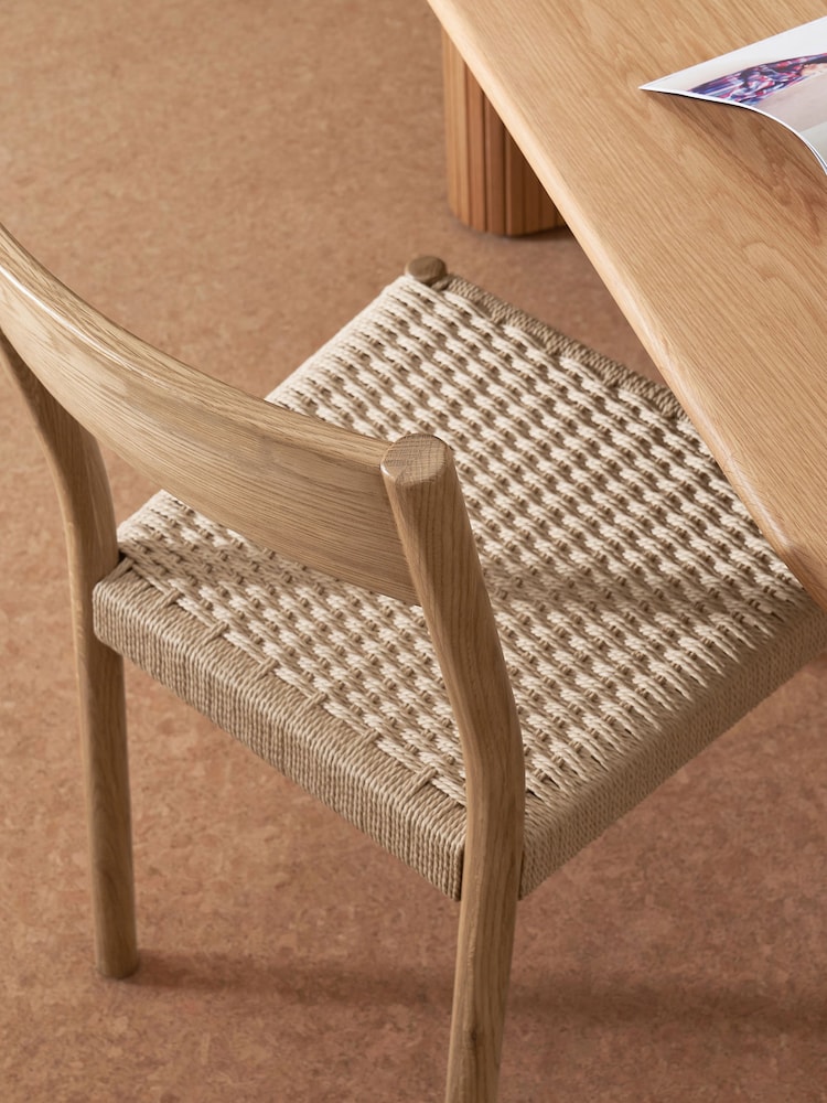 MADE.COM Set of 2 Natural Rhye Dining Chair - Image 3 of 4