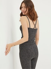 FatFace Elowen Grey Print Crop Top - Image 2 of 6