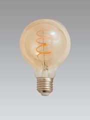 4W LED ES Retro Spiral Globe Light Bulb - Image 2 of 2