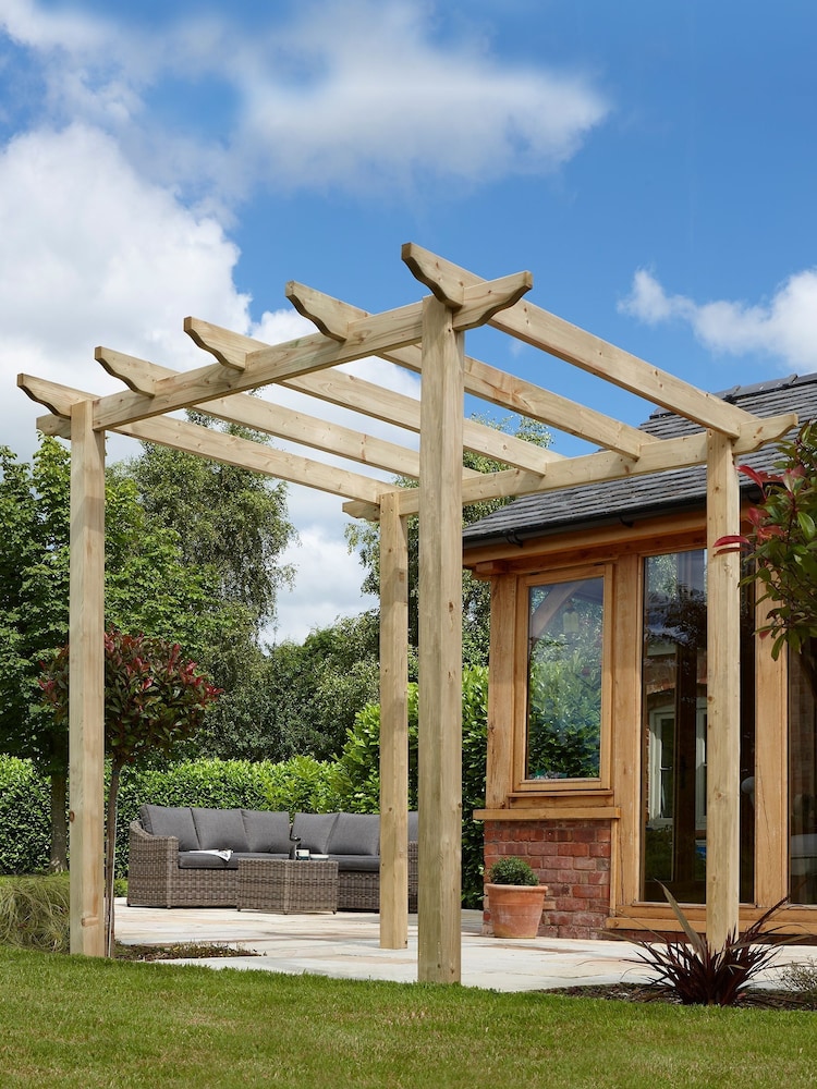 Rowlinson Natural Traditional Pergola - Image 1 of 3