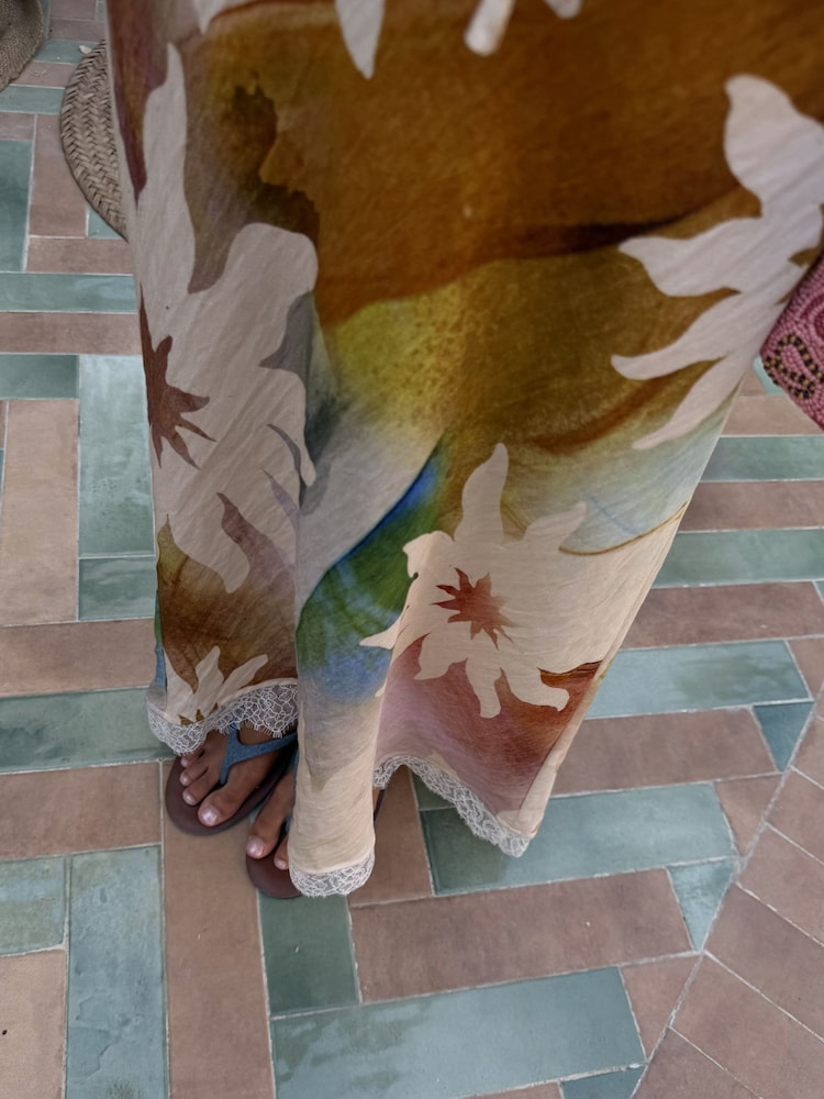 Never Fully Dressed Pink Abstract Soleil Mabel Skirt - Image 4 of 4