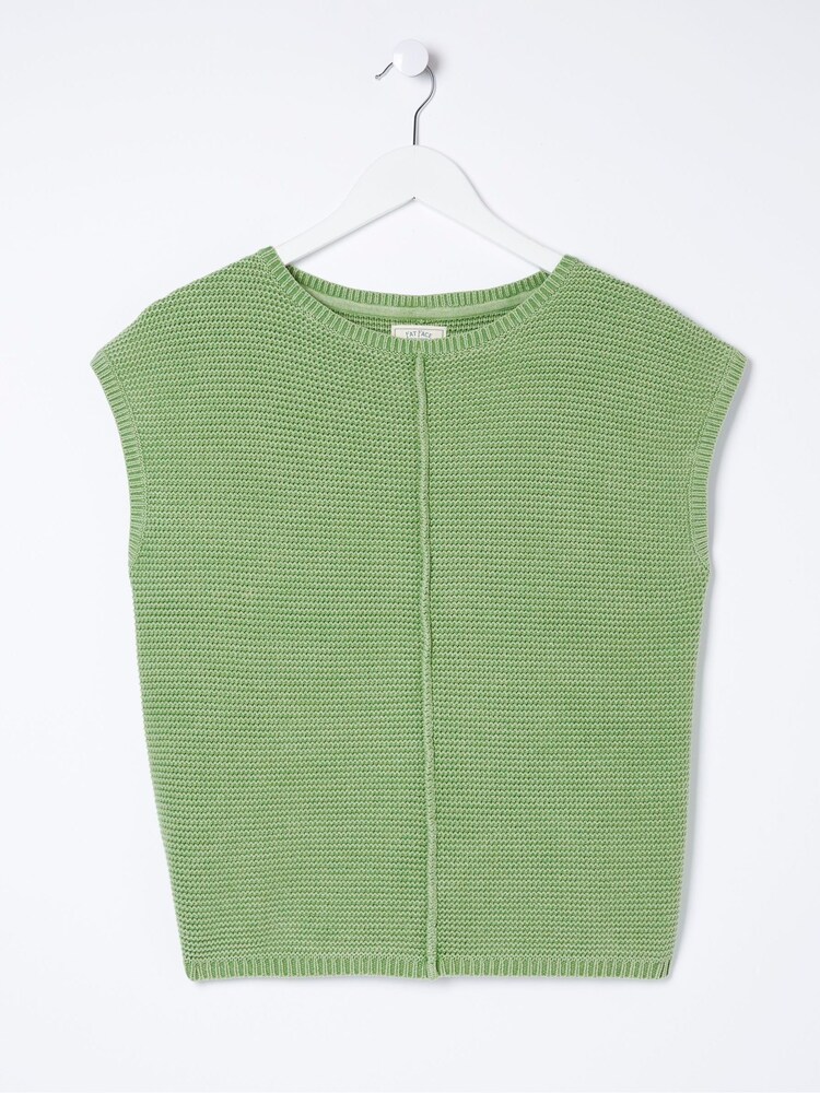 FatFace Eden Green Knitted Crew Jumper - Image 4 of 4