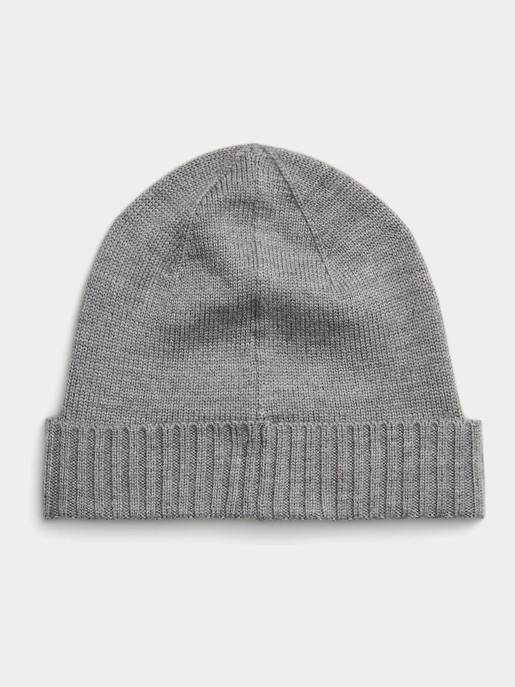 Polo Ralph Lauren Grey Merino Wool Beanie - Image 2 of 2