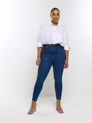 River Island Curve High Rise Sculpt обтягивающие джинсы - Изображение 1 из 5