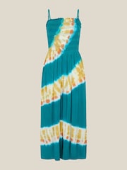Monsoon Blue Pearl Tie-Dye Culotte Jumpsuit - Image 6 of 6
