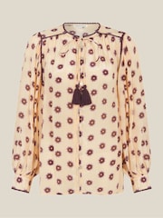 Monsoon Cream Saira Floral Print Blouse - Image 5 of 5