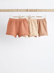 Beige/Cream Baby Shorts 3 Pack - Image 1 of 9