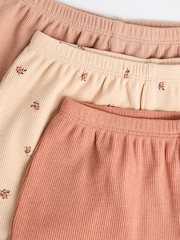 Beige/Cream Baby Shorts 3 Pack - Image 7 of 9