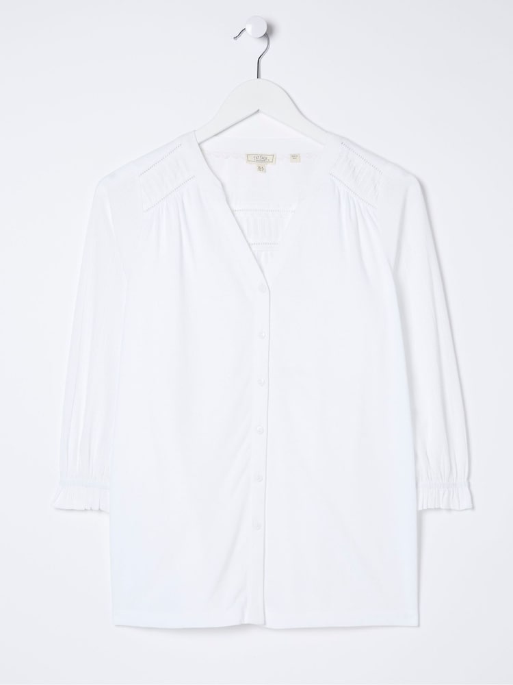 FatFace White Top - Image 4 of 4