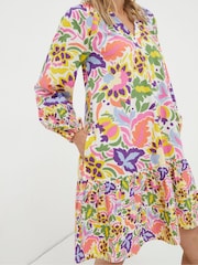 FatFace Tunikakleid mit Kunst-Design und Floralmuster - Bild 4 von 6