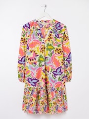 FatFace Tunikakleid mit Kunst-Design und Floralmuster - Bild 6 von 6