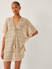 Monsoon Rosa Strikket Mini Kaftan - Bilde 1 av 4