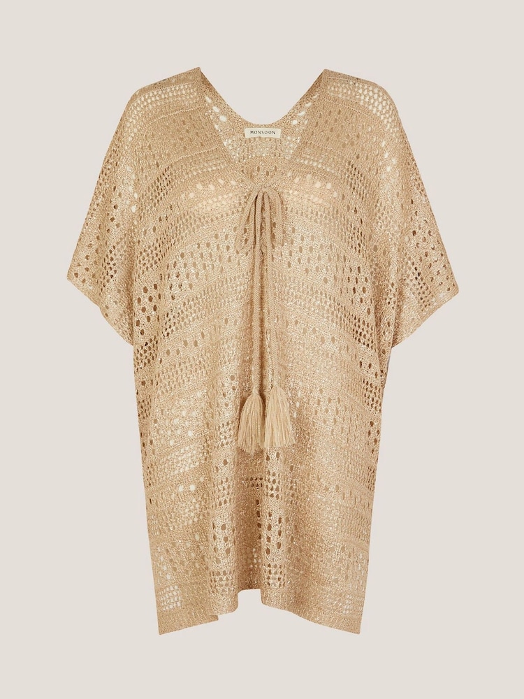 Monsoon Rosa Strikket Mini Kaftan - Bilde 4 av 4
