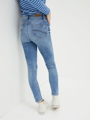 FatFace Harlow Blue Highwaist Skinny Jeans - Image 2 of 6