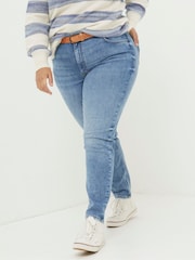 FatFace Harlow Blue Highwaist Skinny Jeans - Image 5 of 6