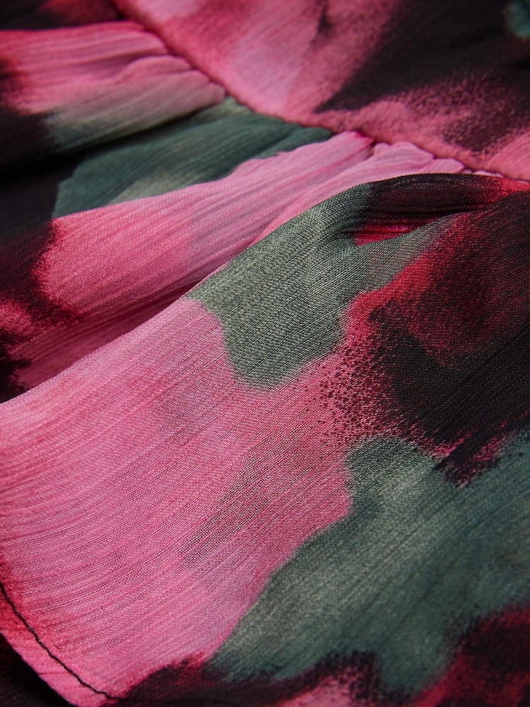 Ted Baker Pink Grayda Ruffle Asymmetric Mini Dress - Image 5 of 6