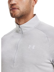 Under Armour Cloud Grey Tech Quarter Zip Fleece - Image 4 of 6