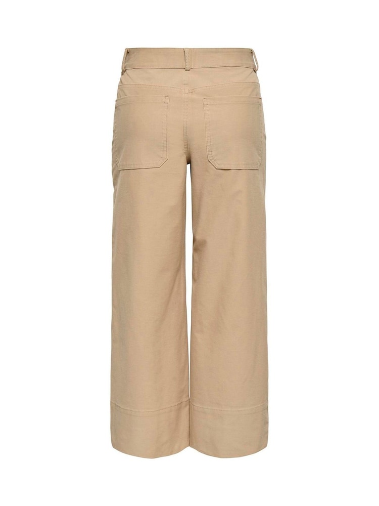 ONLY High Waisted Cropped Chino Trousers - Bild 6 von 6 ONLY High Waisted Cropped Chino Trousers - Bild 6 von 6