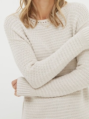 FatFace Natural Tunic Jumper - Image 3 of 5