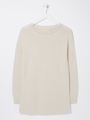 FatFace Natural Tunic Jumper - Image 5 of 5