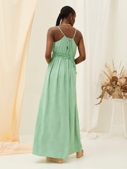 FatFace Green Maxi Dress - Image 2 of 8