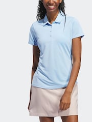 adidas Golf Womens Solid Short Sleeve Polo Shirt - Image 1 of 4